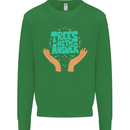 Climate Change Trees Are the Answer Mens Sweatshirt Jumper Irish Green