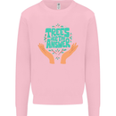 Climate Change Trees Are the Answer Mens Sweatshirt Jumper Light Pink