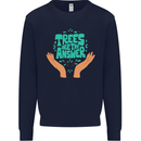 Climate Change Trees Are the Answer Mens Sweatshirt Jumper Navy Blue