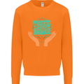 Climate Change Trees Are the Answer Mens Sweatshirt Jumper Orange