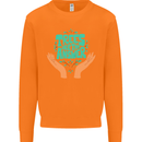 Climate Change Trees Are the Answer Mens Sweatshirt Jumper Orange