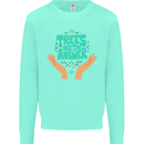 Climate Change Trees Are the Answer Mens Sweatshirt Jumper Peppermint
