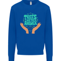 Climate Change Trees Are the Answer Mens Sweatshirt Jumper Royal Blue