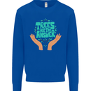 Climate Change Trees Are the Answer Mens Sweatshirt Jumper Royal Blue