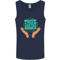 Climate Change Trees Are the Answer Mens Vest Tank Top Navy Blue