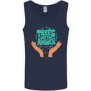Climate Change Trees Are the Answer Mens Vest Tank Top Navy Blue