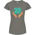 Climate Change Trees Are the Answer Womens Petite Cut T-Shirt Charcoal