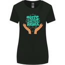 Climate Change Trees Are the Answer Womens Wider Cut T-Shirt Black