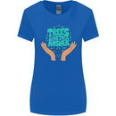 Climate Change Trees Are the Answer Womens Wider Cut T-Shirt Royal Blue