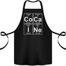 Cocaine Periodic Table Funny Drug Culture Cotton Apron 100% Organic Black