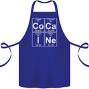 Cocaine Periodic Table Funny Drug Culture Cotton Apron 100% Organic Royal Blue