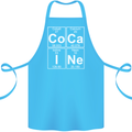 Cocaine Periodic Table Funny Drug Culture Cotton Apron 100% Organic Turquoise
