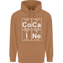 Cocaine Periodic Table Funny Drug Culture Mens 80% Cotton Hoodie Caramel Latte
