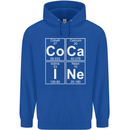 Cocaine Periodic Table Funny Drug Culture Mens 80% Cotton Hoodie Royal Blue