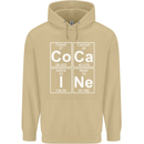 Cocaine Periodic Table Funny Drug Culture Mens 80% Cotton Hoodie Sand