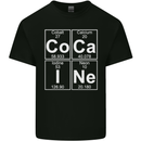 Cocaine Periodic Table Funny Drug Culture Mens Cotton T-Shirt Tee Top Black