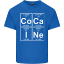 Cocaine Periodic Table Funny Drug Culture Mens Cotton T-Shirt Tee Top Royal Blue
