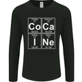 Cocaine Periodic Table Funny Drug Culture Mens Long Sleeve T-Shirt Black