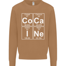 Cocaine Periodic Table Funny Drug Culture Mens Sweatshirt Jumper Caramel Latte