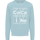 Cocaine Periodic Table Funny Drug Culture Mens Sweatshirt Jumper Light Blue