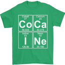 Cocaine Periodic Table Funny Drug Culture Mens T-Shirt Cotton Gildan Irish Green