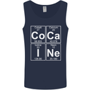 Cocaine Periodic Table Funny Drug Culture Mens Vest Tank Top Navy Blue