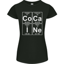 Cocaine Periodic Table Funny Drug Culture Womens Petite Cut T-Shirt Black