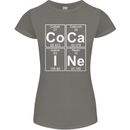 Cocaine Periodic Table Funny Drug Culture Womens Petite Cut T-Shirt Charcoal