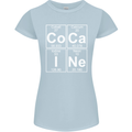 Cocaine Periodic Table Funny Drug Culture Womens Petite Cut T-Shirt Light Blue