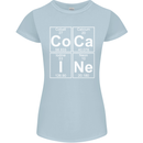 Cocaine Periodic Table Funny Drug Culture Womens Petite Cut T-Shirt Light Blue