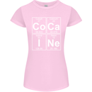 Cocaine Periodic Table Funny Drug Culture Womens Petite Cut T-Shirt Light Pink