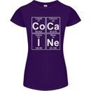 Cocaine Periodic Table Funny Drug Culture Womens Petite Cut T-Shirt Purple