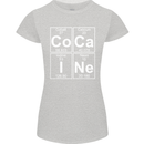 Cocaine Periodic Table Funny Drug Culture Womens Petite Cut T-Shirt Sports Grey