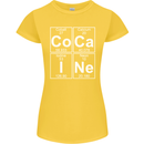 Cocaine Periodic Table Funny Drug Culture Womens Petite Cut T-Shirt Yellow
