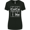 Cocaine Periodic Table Funny Drug Culture Womens Wider Cut T-Shirt Black