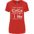 Cocaine Periodic Table Funny Drug Culture Womens Wider Cut T-Shirt Red