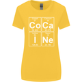 Cocaine Periodic Table Funny Drug Culture Womens Wider Cut T-Shirt Yellow