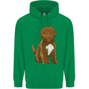 Cockapoo Dog Childrens Kids Hoodie Irish Green