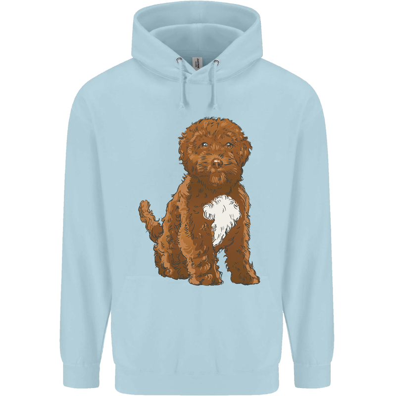 Cockapoo Dog Childrens Kids Hoodie Light Blue