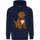 Cockapoo Dog Childrens Kids Hoodie Navy Blue