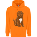Cockapoo Dog Childrens Kids Hoodie Orange