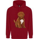 Cockapoo Dog Childrens Kids Hoodie Red