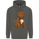 Cockapoo Dog Childrens Kids Hoodie Storm Grey