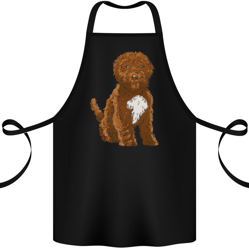 Cockapoo Dog Cotton Apron 100% Organic Black
