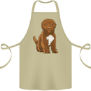 Cockapoo Dog Cotton Apron 100% Organic Khaki