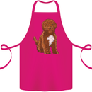 Cockapoo Dog Cotton Apron 100% Organic Pink