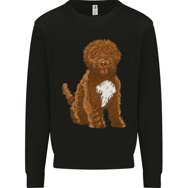 Cockapoo Dog Kids Sweatshirt Jumper Black