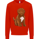 Cockapoo Dog Kids Sweatshirt Jumper Bright Red
