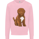 Cockapoo Dog Kids Sweatshirt Jumper Light Pink