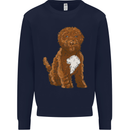 Cockapoo Dog Kids Sweatshirt Jumper Navy Blue